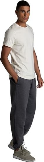 Fruit of the Loom Eversoft Fleece Elastic Bottom Sweatpants with Pockets, Relaxed Fit, Moisture Wicking, Breathable