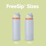 Owala FreeSip Insulated Stainless Steel Water Bottle with Straw for Sports, Travel, and School BPA-Free Sports Water Bottle, 24 oz, Beach House - Image 4