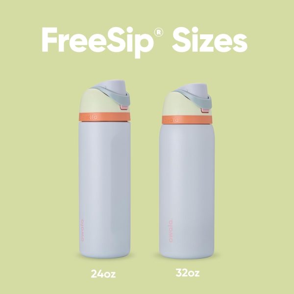 Owala FreeSip Insulated Stainless Steel Water Bottle with Straw for Sports, Travel, and School BPA-Free Sports Water Bottle, 24 oz, Beach House - Image 4