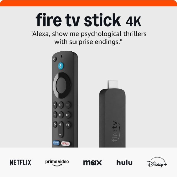 Amazon Fire TV Stick 4K (newest model) with AI-powered Fire TV Search, Wi-Fi 6, stream over 1.5 million movies and shows, free & live TV - Image 1