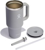 Hydro Flask 32 Oz Travel Tumbler with Handle, Lid and Straw - Insulated Stainless Steel in Birch - Image 4