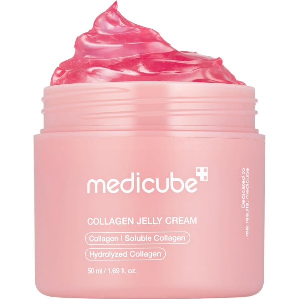 Medicube Collagen Jelly Cream- Niacinamide & Freeze-Dried Hydrolyzed Collagen - Boosts skin's barrier hydration and gives 24h Glow & Lifted Look - Korean skincare (1.69 Fl Oz (Pack of 1)) - Image 1