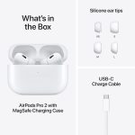 Apple AirPods Pro 2 Wireless Earbuds, Active Noise Cancellation, Hearing Aid Feature, Bluetooth Headphones, Transparency, Personalized Spatial Audio, High-Fidelity Sound, H2 Chip, USB-C Charging - Image 4