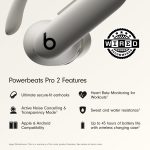 Beats Powerbeats Pro 2 Wireless Bluetooth Earbuds - Noise Cancelling, Heart Rate Monitor, IPX4, Up to 45H Battery & Charging Case, Works with Apple & Android - Quick Sand - Image 2