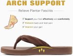 KuaiLu Flip Flops for Women with Arch Support Yoga Mat Comfortable Summer Beach Walking Thong Cushion Sandals Slip On Indoor Outdoor - Image 4