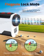 Golf Rangefinder with Slope - 1300/1500 Yards Laser Range Finder for Golf & Hunting, 7X Magnification, High-Precision Flag Locking Vibration, Rechargeable, IP54 Waterproof, Built-in Magnetic Strip - Image 2