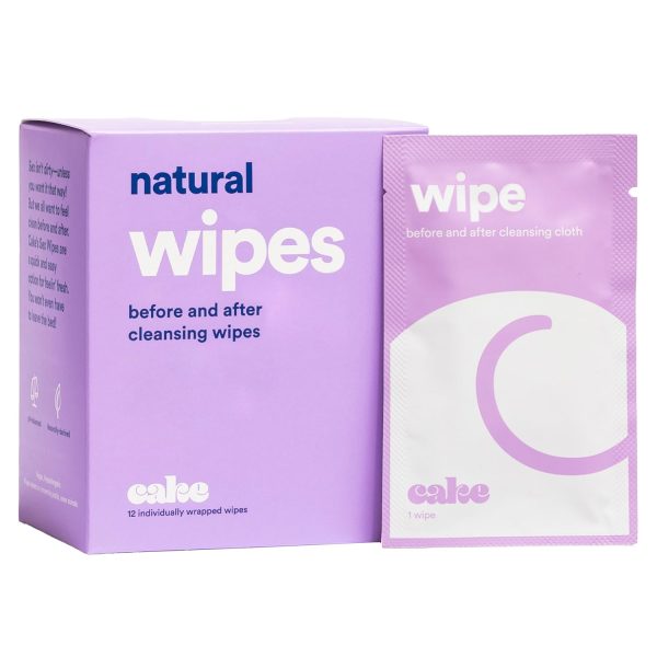 Hello Cake Sex Wipes - Individually Wrapped, Organic Flushable Wipes for Adults - Hypoallergenic, pH-Balanced, Hygiene Wipes for Women, Men and Couples (12 Count Bag) - Image 1