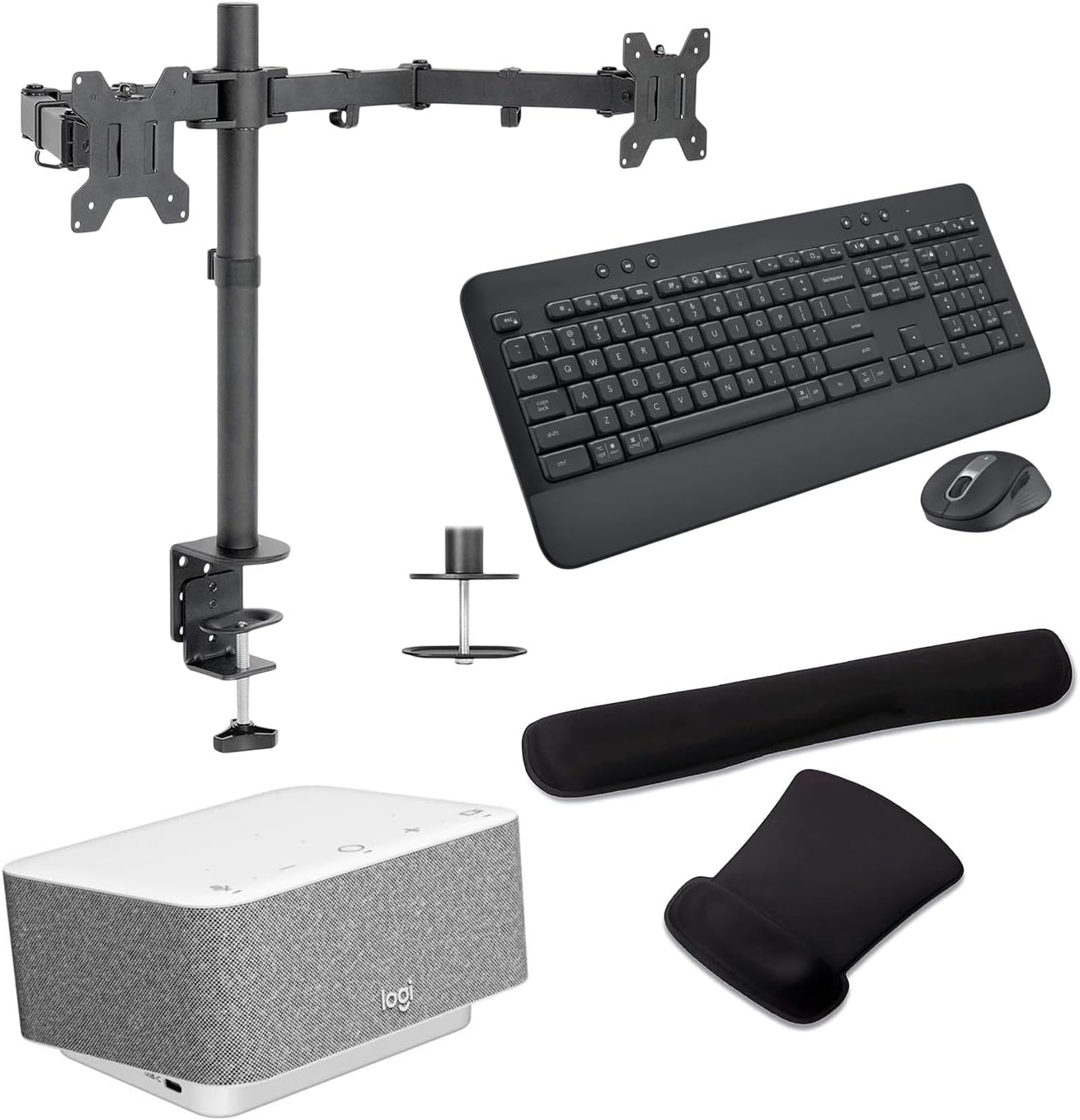 71CGbRTIFrL._AC_SL1500_-1.jpg Logitech Docking Station 100W Dock in White - Image 1