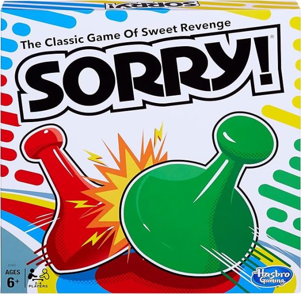 Sorry! Kids Board Game, Family Board Games for Kids and Adults, 2 to 4 Players, Family Games, Kids Games, Ages 6 and Up - Image 1