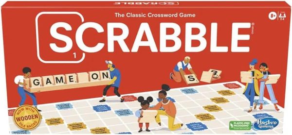 Hasbro Gaming Scrabble Board Game, Classic Word Games for Kids Ages 8 and Up, Fun Family Game for 2-4 Players, The Classic Crossword Game - Image 1