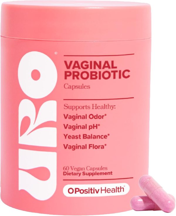 O Positiv URO Vaginal Probiotics for Women pH Balance with Prebiotics & Lactobacillus – Vaginal Health Supplement – Promote Healthy Vaginal Odor & Flora, 60 Count (Pack of 1), 1 Month Supply - Image 1