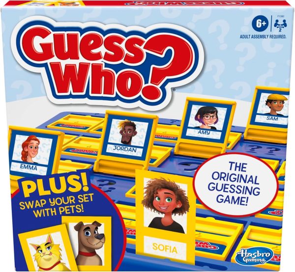 Hasbro Gaming Guess Who? Board Game, with People and Pets Cards, The Original Guessing Game for Kids, Ages 6 and Up (Amazon Exclusive) - Image 1