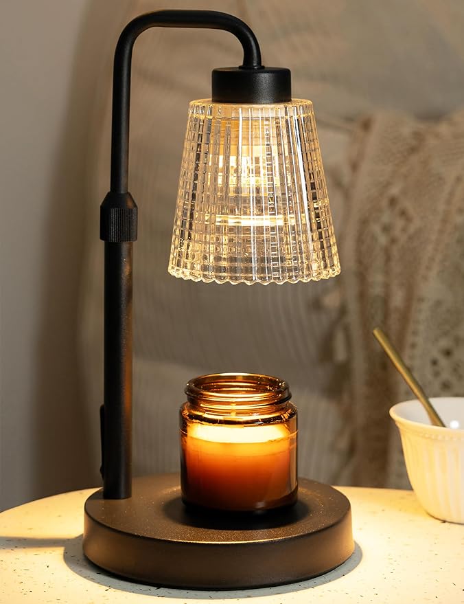 810vcJJDrkL._AC_SY879_.jpg Candle Warmer Lamp with Timer Dimmable, Birthday Gifts for Women Mom, House Warming Gifts New Home Decor, Wax Melt Warmer for Jar Candles with 2 Bulbs - Image 1